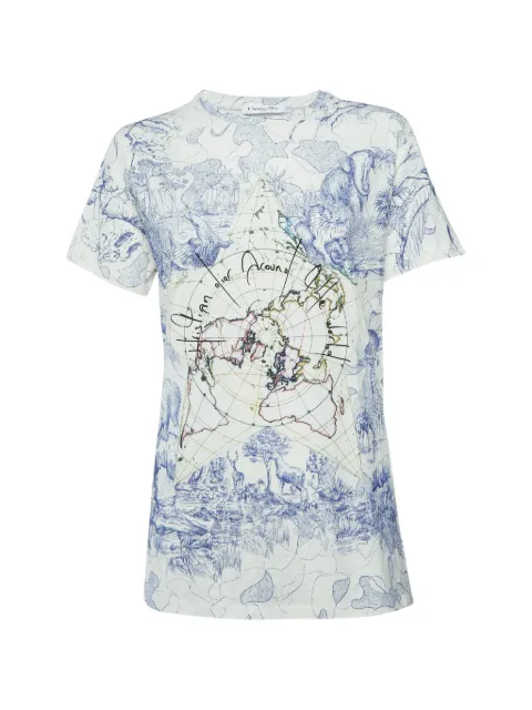 Christian Dior Pre-Owned Around the World T-shirt White 1391911