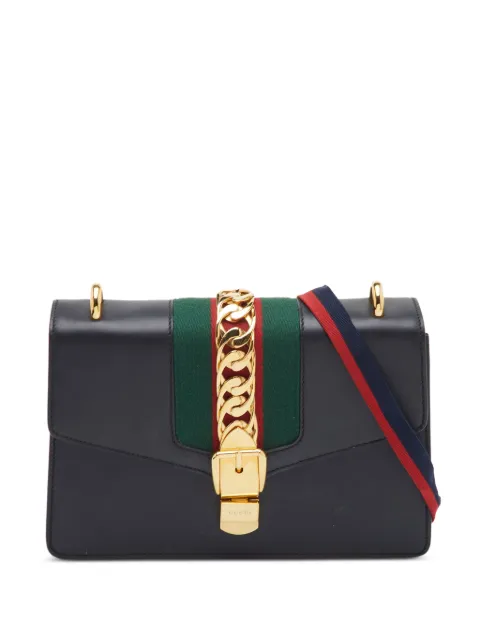 Gucci Pre-Owned small Sylvie Web shoulder bag Black 1390279