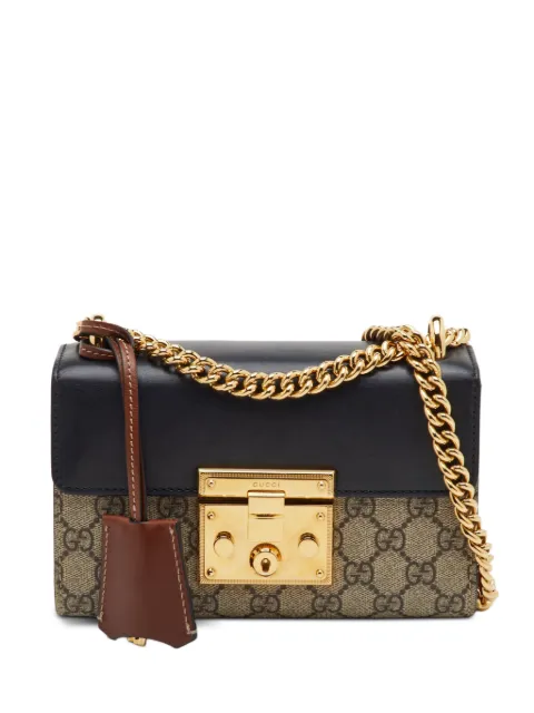 Gucci Pre-Owned small Padlock GG Supreme shoulder bag Neutrals 1399523