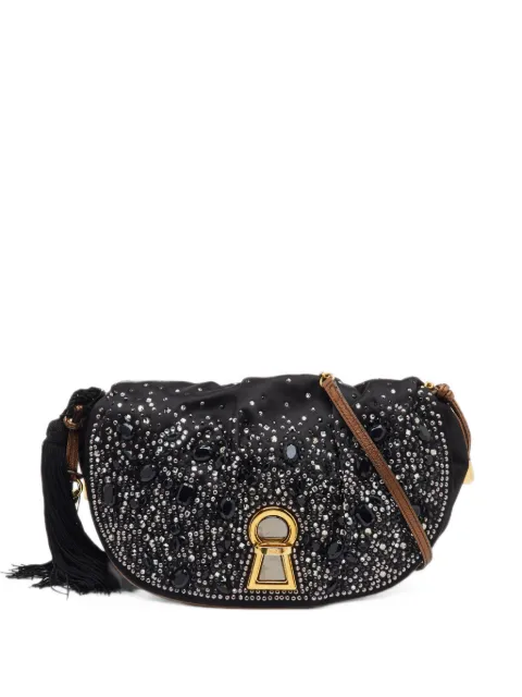 Dolce & Gabbana Pre-Owned Vlada crystal-embellished shoulder bag Black 1394666