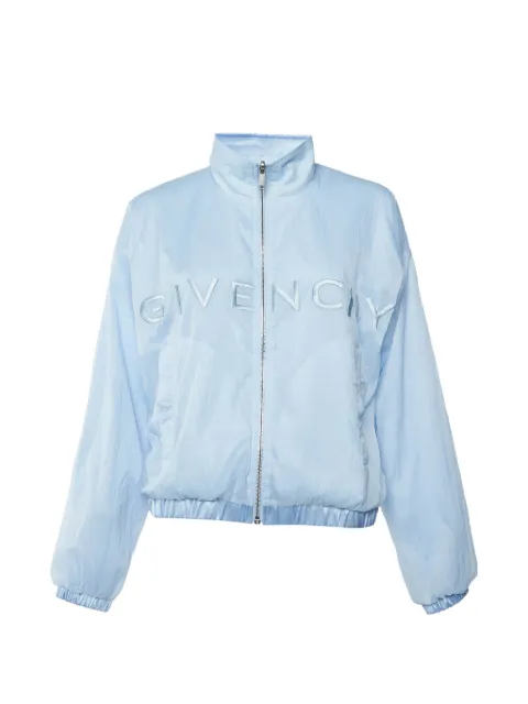 Givenchy Pre-Owned logo-embroidered reversible jacket Blue 1394371