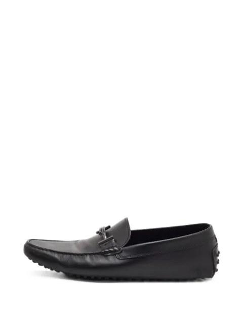 Tod's Vintage T Timeless leather loafers Black 1391952