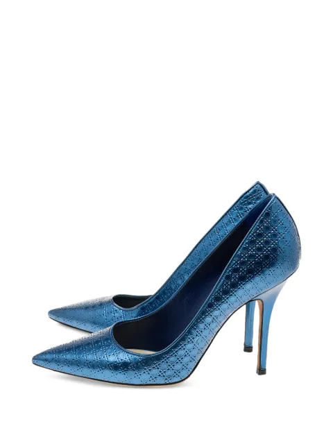 Christian Dior Pre-Owned Cherie pointed-toe pumps Blue 592477