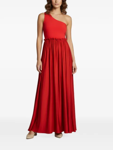 Lanvin Pre-Owned Tribute one-shoulder maxi dress Red 1384203