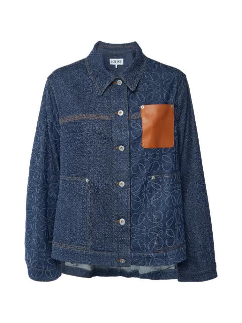 Loewe Pre-Owned Anagram buttoned denim jacket Blue 1385314