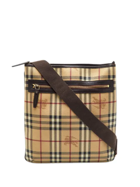Burberry Pre-Owned Haymarket Check crossbody bag Neutrals 1377758
