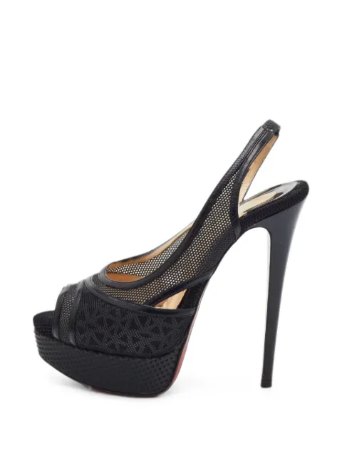Christian Louboutin Pre-Owned Marina slingback sandals Black 1385085