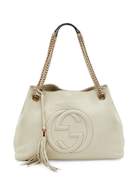 Gucci Pre-Owned Soho interlocking GG shoulder bag Neutrals 1371437