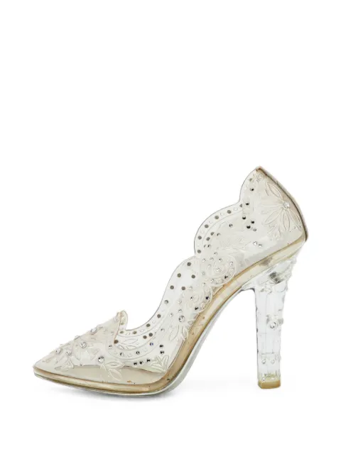 Dolce & Gabbana Pre-Owned Cinderella crystal-embellished pumps White 1384988