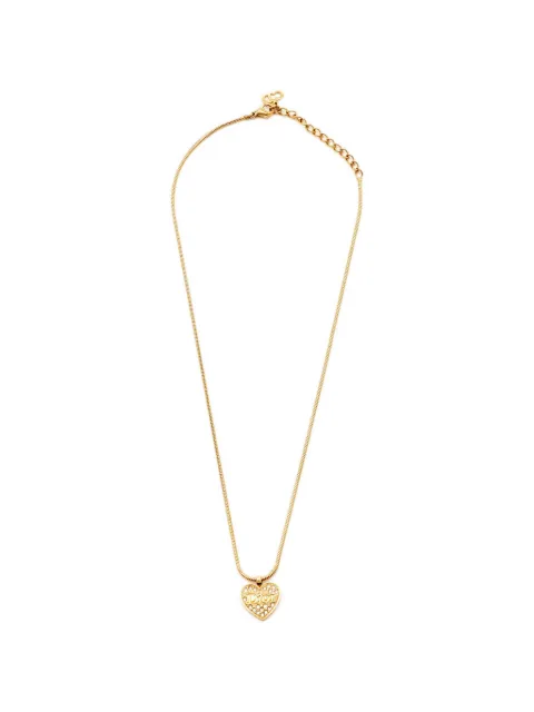 Christian Dior Pre-Owned heart-pendant necklace Gold 1377844