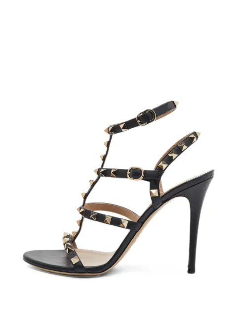 Valentino Garavani Pre-Owned Rockstud heeled sandals Black 1397295