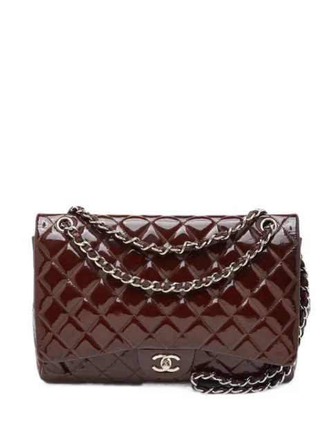 CHANEL Pre-Owned 2010-2011 CC-logo single flap shoulder bag Red 1378385