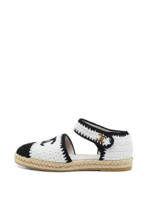 CHANEL Pre-Owned CC-logo espadrilles White 1392621
