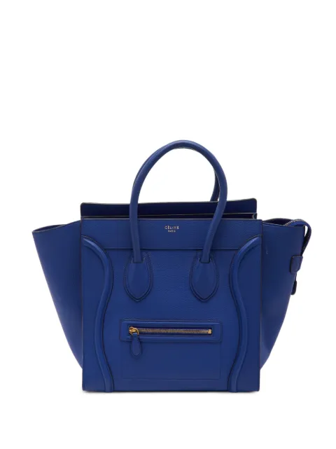 Celine Pre-Owned 2014 mini Luggage tote bag Blue 1379864