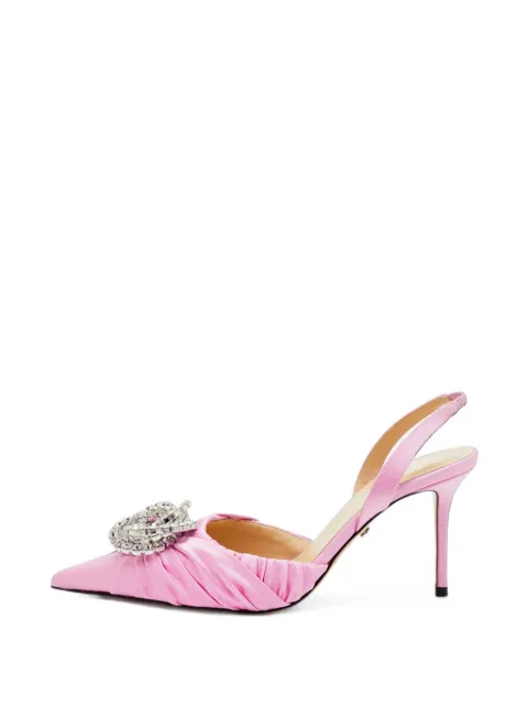 MACH & MACH Galaxy crystal-embellished slingback pumps Pink 1387317