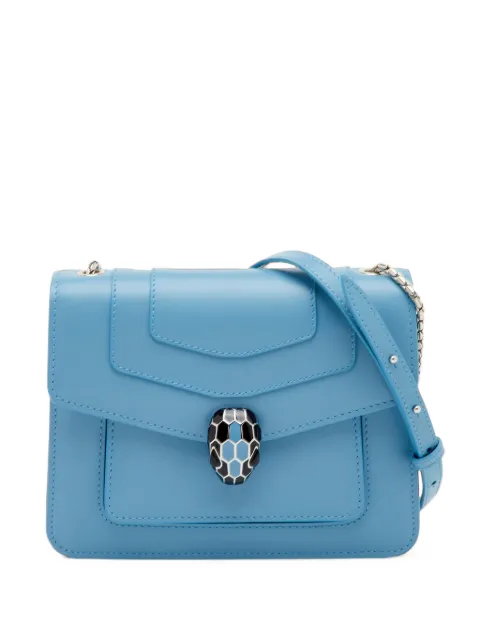Bvlgari Pre-Owned small Serpenti Forever cross body bag Blue 1386458