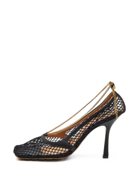 Bottega Veneta Pre-Owned Stretch chain pumps Black 1386645