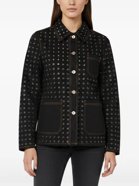 Christian Dior Pre-Owned riveted button-front jacket Black 1400128