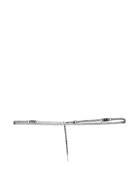 Dolce & Gabbana Pre-Owned crystal chain-link belt Silver 1388354