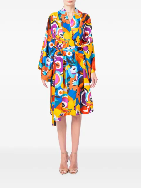 M.Marquise Arisa floral-print maxi dress Yellow ARISAKIMONO