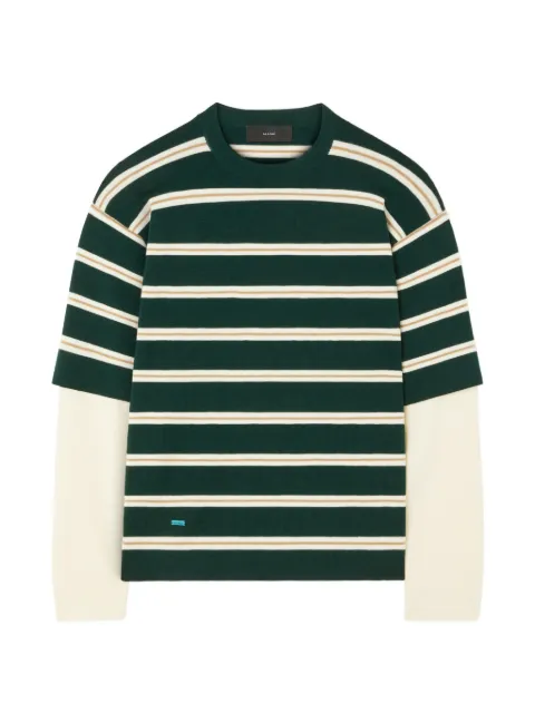 Alanui Rugby Club double-sleeve T-shirt Green LWHW002E26