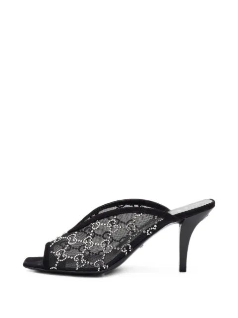 Gucci Pre-Owned crystal-embellished sandals Black 1398082
