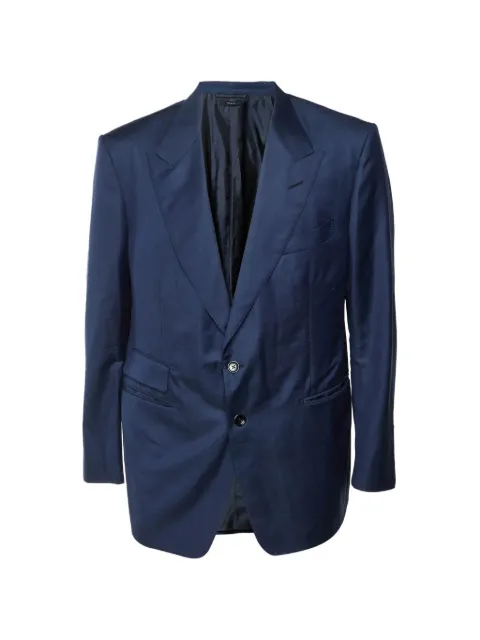 Tom Ford Vintage Shelton single-breasted blazer Blue 1385309