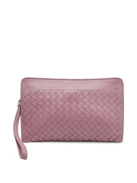 Bottega Veneta Pre-Owned leather clutch bag Pink 1393382