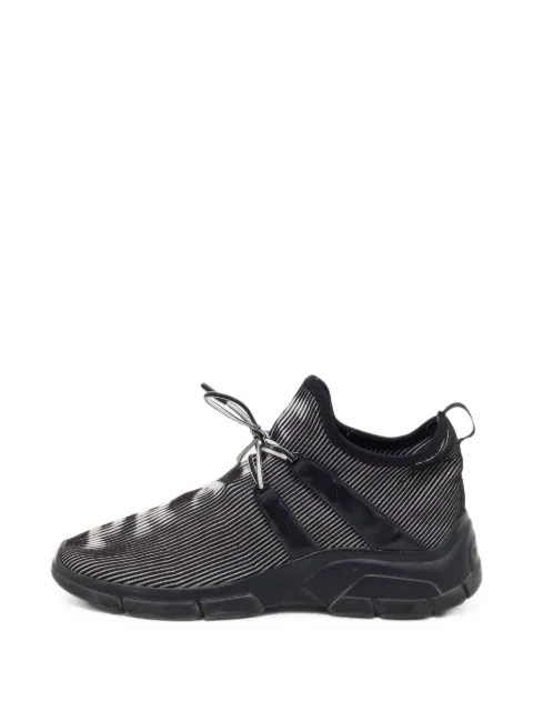 Prada Pre-Owned striped sneakers Black 1387938