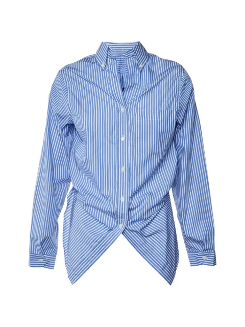 Prada Pre-Owned Comic-print button-down shirt Blue 1385459