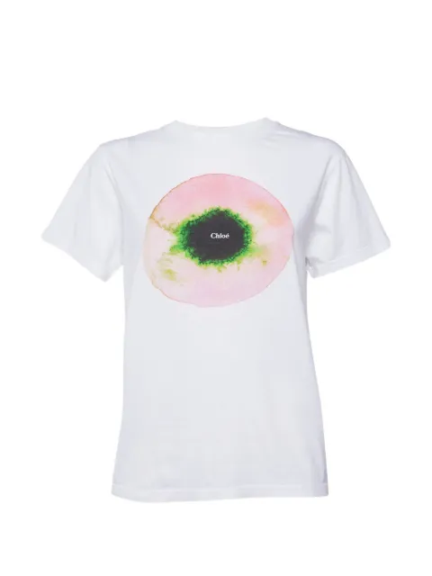 Chloé Pre-Owned Circular logo-print T-shirt White 1394340