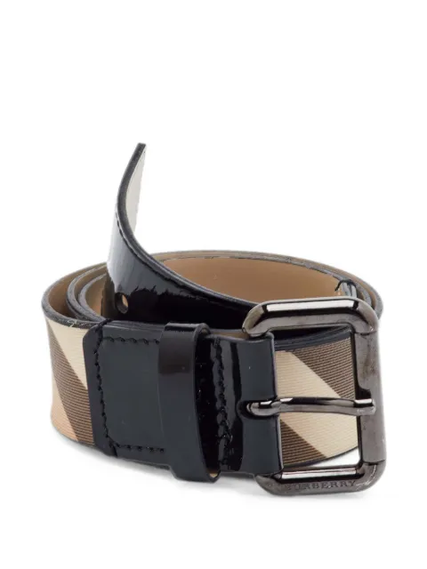 Burberry Pre-Owned Nova Check buckle belt Neutrals 1379852
