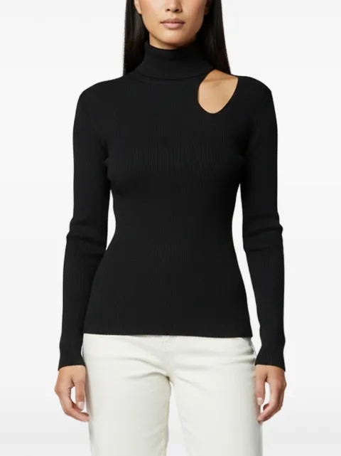 Fendi Pre-Owned rib-knit cut-out top Black 1390906