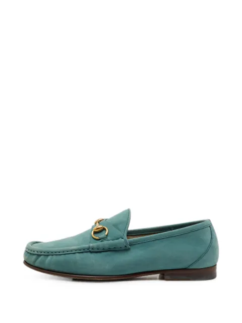 Gucci Pre-Owned Horsebit 1953 loafers Green 1213105