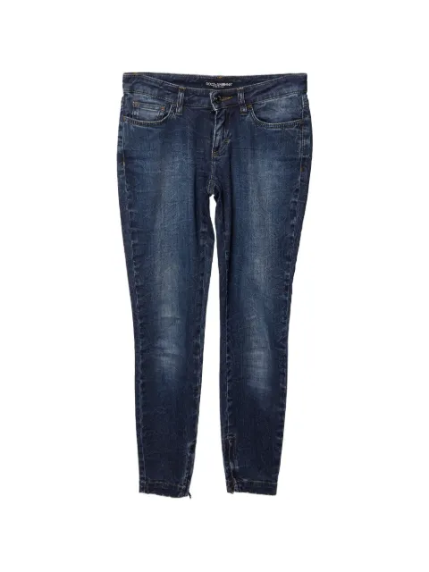 Dolce & Gabbana Pre-Owned zip-detail jeans Blue 1384419