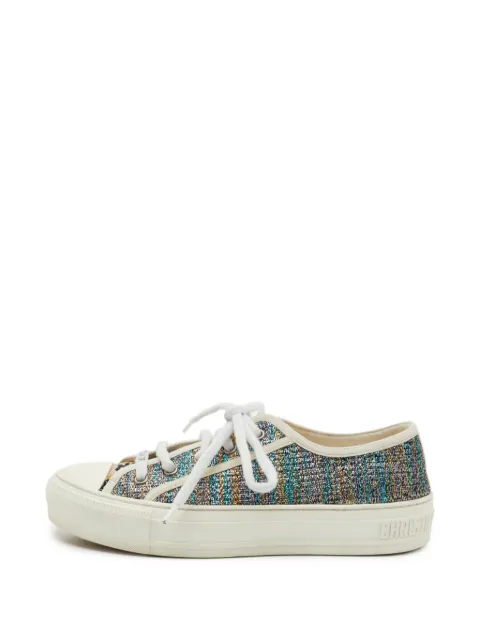 Christian Dior Pre-Owned Walk'n'Dior metallic sneakers Blue 1398616