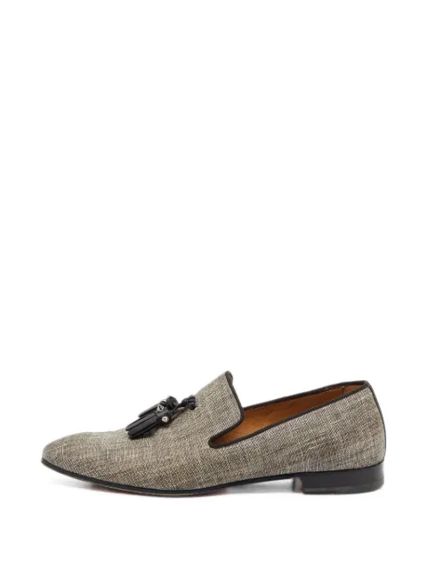 Christian Louboutin Pre-Owned Dandelion tassel loafers Grey 1212747