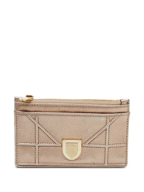 Christian Dior Pre-Owned 2019 Diorama card holder Gold 1386105
