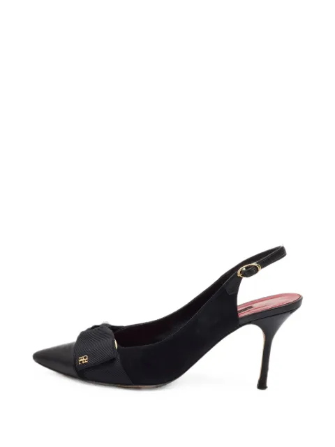 Carolina Herrera Vintage pointed-toe slingback pumps Black 1389893