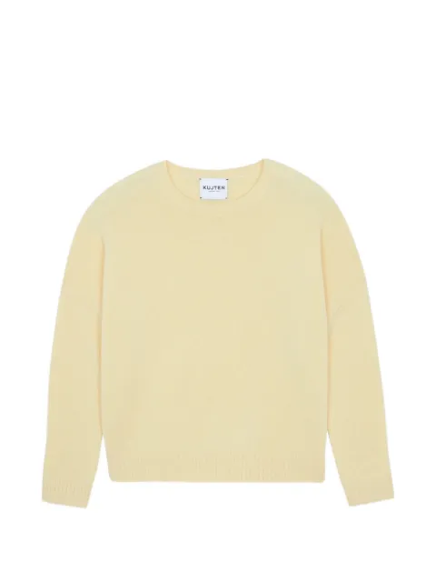 kujten Amelie crew-neck drop-shoulder sweater Yellow F13462536