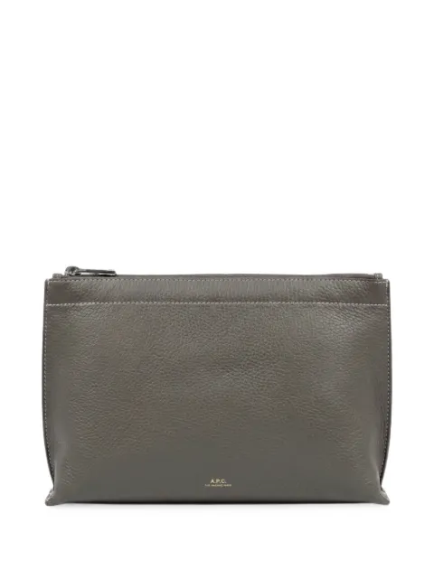 A.P.C. Neige Clou clutch bag Grey PXCBCF63023