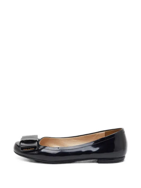 Prada Pre-Owned bow-detail ballet flats Black 1384473