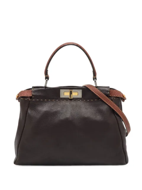 Fendi Pre-Owned 2010 medium Selleria Peekaboo tote bag Brown 1393362