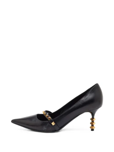 Valentino Garavani Pre-Owned Rockstud pointed-toe pumps Black 1398652