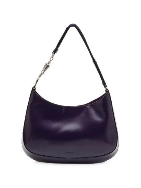 Prada Pre-Owned Spazzolato Cleo tote bag Purple 1395102