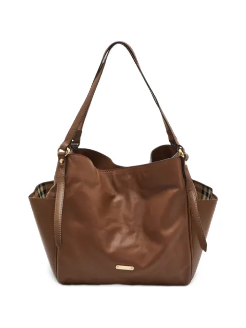Burberry Pre-Owned Canterbury leather tote bag Brown 1393366