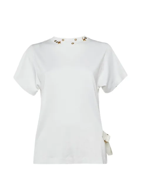 Louis Vuitton Pre-Owned eyelet side-strap T-shirt White 1394291