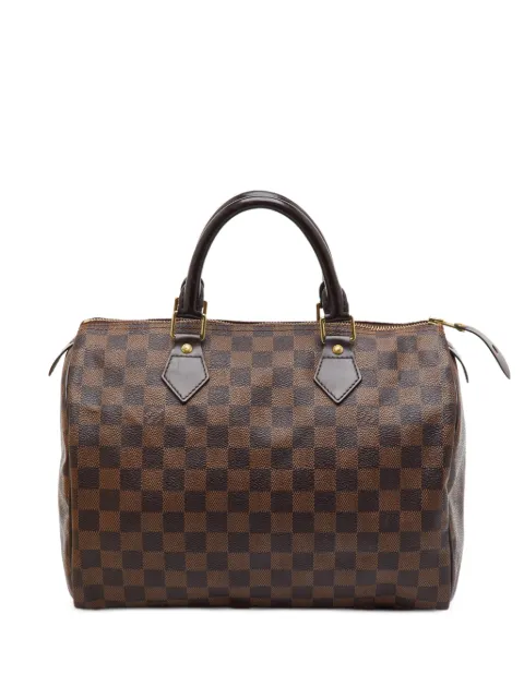 Louis Vuitton Pre-Owned 2014 Speedy 30 Damier Ebene handbag Brown 1386950