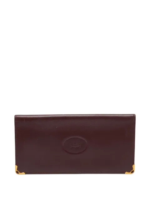 Cartier Must de Cartier leather long wallet Red 1387298