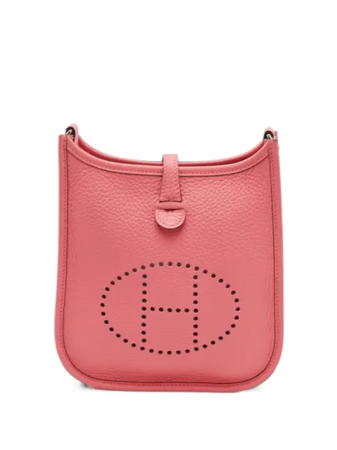 Hermès Pre-Owned 2024 TPM Evelyne perforated clutch bag Pink 1387656